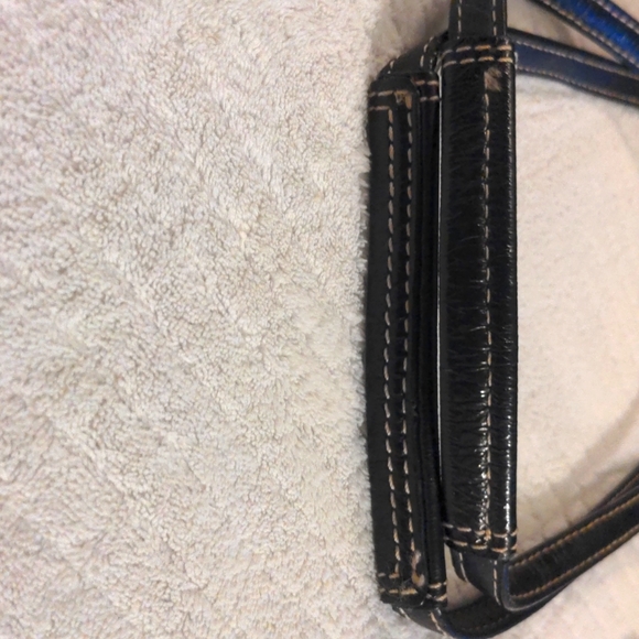 Coach Black/Grey Signature Canvas and Patent Leather Tote - Picture 5 of 16